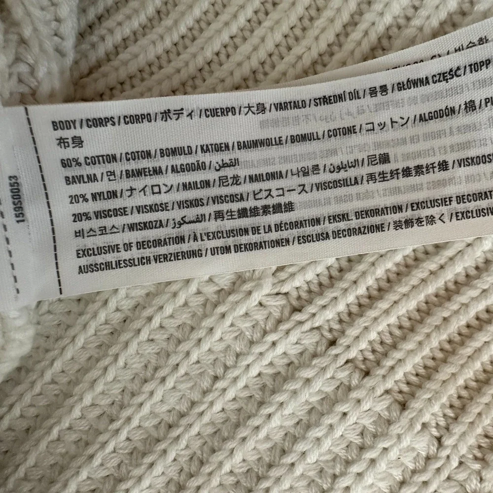 Abercrombie & Fitch Dress Womens XL White Chunky Knit Mini Shift Tennis Preppy - Picture 6 of 10